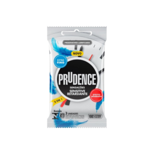 Preservativo Sensitive Retardante Com 3 Unidades Prudence